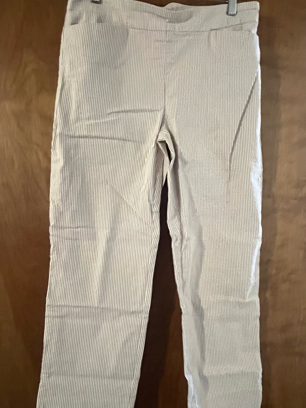 Women’s Neutral Stripe Pants - Cream
